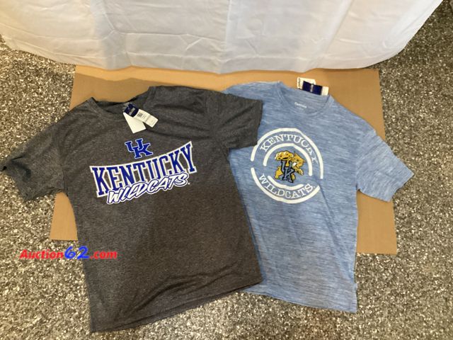 Lot 44-7733i - Lot of (2) adult medium University of Kentucky Wildcats T-shirts.  Appears New, A basic inspection has been given to this item. Sold AS-IS. ...