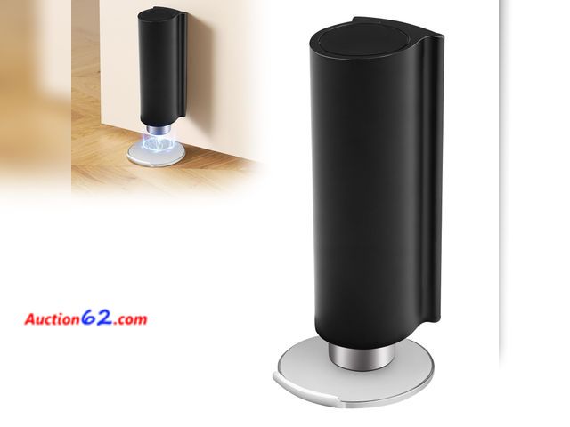Lot 44-937e - Magnetic Door Stoppers Black WYGWP Stainless Steel No Drilling Wedge Stops Heavy Duty Catch Holder to Keep Doors Open Appears New, A basic i...