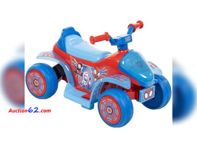 Lot 44-622j - $94 Retail price - Huffy Spidey and His Amazing Friends Battery Ride-on Quad - 6V - Age 1.5+
 Not Tested See All Photo's Appears New with bo...