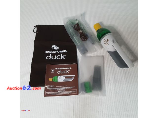 Lot 44-5281g - Horsepower Duck Vac, the cordless, Ultra compact, power vacuum, easy to store, easy to use, rechargeable, powerful suction. E-Commerce Retur...