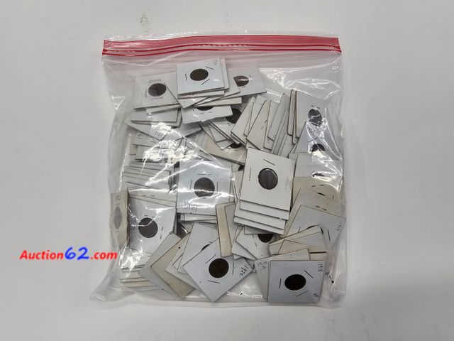 Lot 44-8357f - HUGE BAG OF MISCELLANEOUS EARLY DATE WHEAT CENTS IN 2X2's - NT