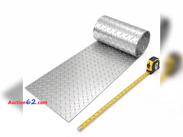 Lot 44-122m - $159.99 Retail price - Zonon 96 x 48 Inch Diamond Plate Aluminum Sheet for Cargo Trailer See All Photo's Appears New, A basic inspection has...