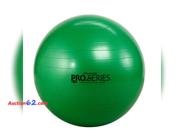 Lot 44-989 - TheraBand - 23035 Exercise Ball, Professional Series Stability Ball with 65 cm Diameter for Athletes 5'7" to 6'1" Tall, Slow Deflate Fitness...