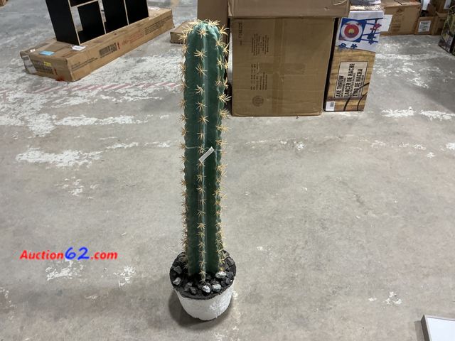 Lot 44-1667w - Unbranded 41" Cactus in Stone Planter See All Photo's Not Tested E-Commerce Return, A basic inspection has been given to this item. Sold AS-...