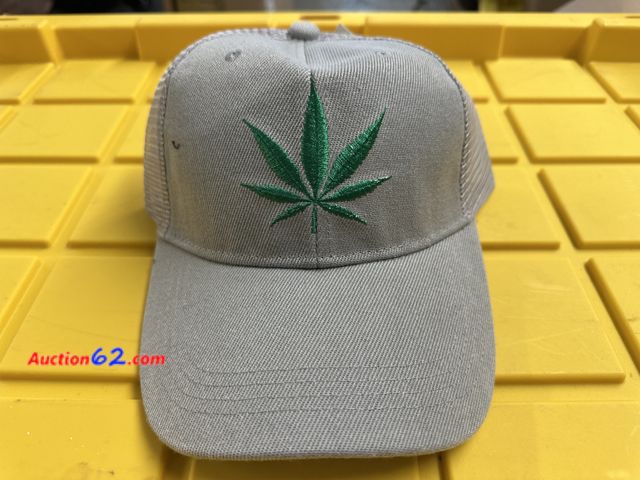 Lot 44-6022g - Decorative flower hat grey in color mesh back Velcro strap. New. See All Photo's Not Tested Never opened, Factory Sealed