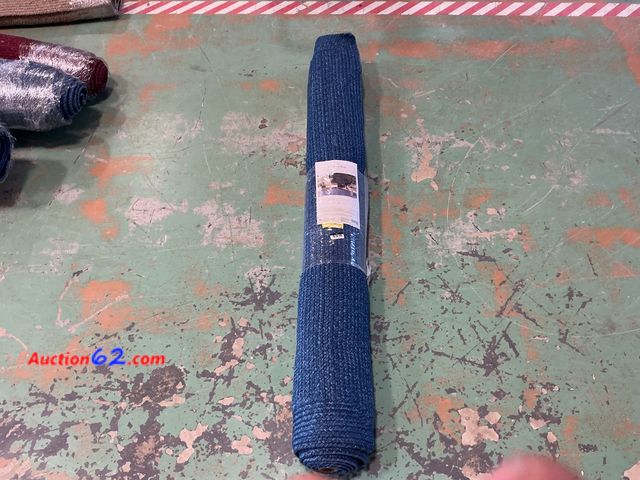 Lot 44-1313m - Threshold 5x7 ft Blue Braided Outdoor Rug Not Tested See All Photo's E-Commerce Return, A basic inspection has been given to this item. Sold...