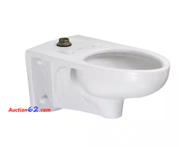 Lot 44-17i - $386 Retail price - Afwall FloWise 1.25 to 1.6 GPF Elongated Top Spud Toilet Bowl ONLY in White Appears New, A basic inspection has been giv...