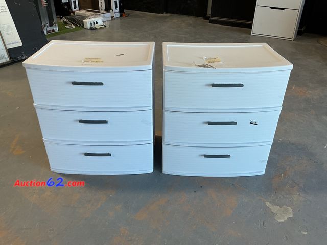 Lot 44-988j - Brightroom 3-Drawer Wide Tower - Set of 2 See All Photo's E-Commerce Return, A basic inspection has been given to this item. Sold AS-IS. Not...