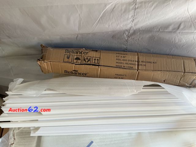 Lot 44-213m - Reliance Peel and Stick Wall Molding Kit 63" x 39" See All Photo's Appears New, A basic inspection has been given to this item. Sold AS-IS.