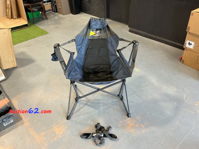 Lot 44-513e - Tommy Bahama Swing Hammock Camping Chair with Carry Bag E-Commerce Return, A basic inspection has been given to this item. Sold AS-IS. See A...