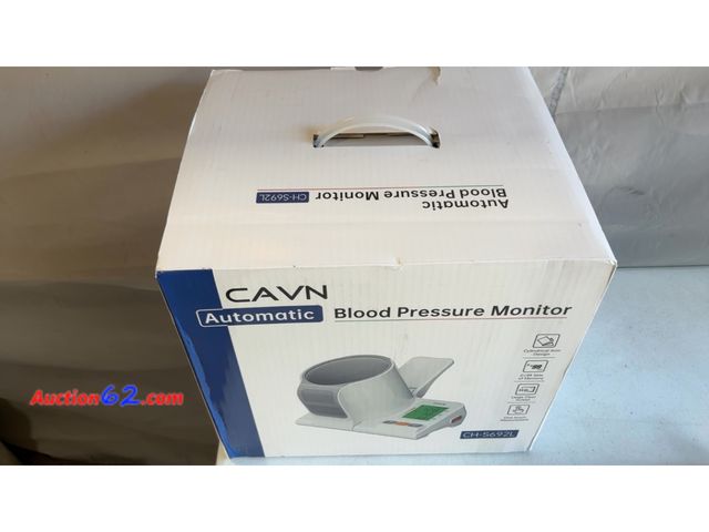 Lot 44-174m - $189.99 Retail price - CAVN Blood Pressure Monitor, One-Touch Barrel-Type Upper Arm Blood Pressure Monitors for Home Use, No-Wrap Auto-Fit D...