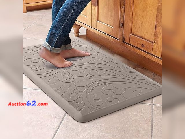 Lot 44-5122b - KMAT Kitchen Mat Cushioned Anti-Fatigue Waterproof Non-Slip Standing Mat Ergonomic Comfort Rug for Home,Office,Sink,Laundry, Desk 17.3" (W) ...