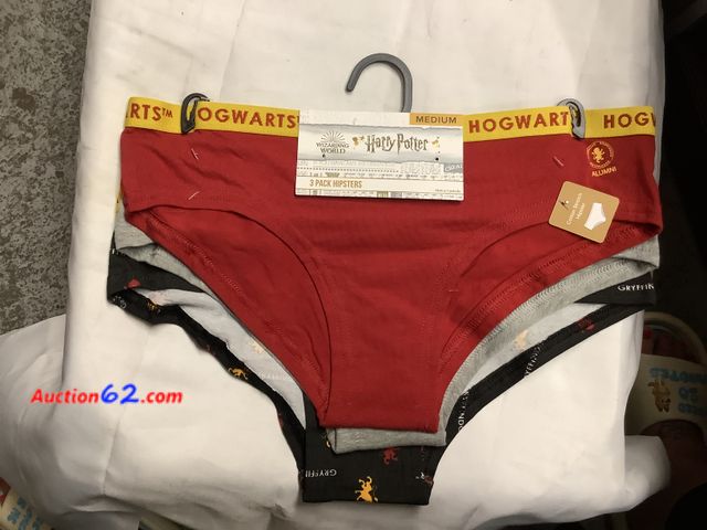 Lot 44-6130a - Ladies underwear 3 Pack Hipsters size medium, Harry Potter, New. See All Photo's Not Tested Never opened, Factory Sealed