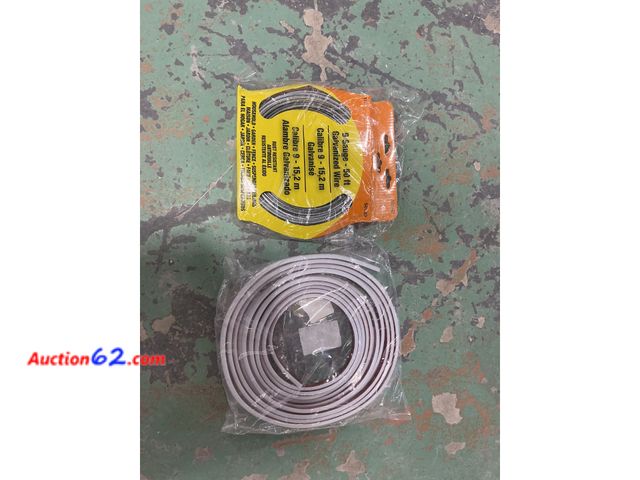 Lot 44-982 - Green Galvanized Wire - 9 Gauge, 50 ft Not Tested E-Commerce Return, A basic inspection has been given to this item. Sold AS-IS.