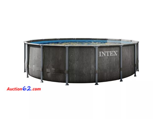 Lot 44-1120w - $400 Retail price - Intex Greywood Ultra XTR Round Pool - 16ft x 48in, Extra Tough Liner, Easy Lock System Appears New, A basic inspection h...