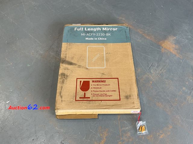 Lot 44-796 - Full Length Mirror MI-ACFY-2230-BK Appears New, A basic inspection has been given to this item. Sold AS-IS. Not Tested See All Photo's