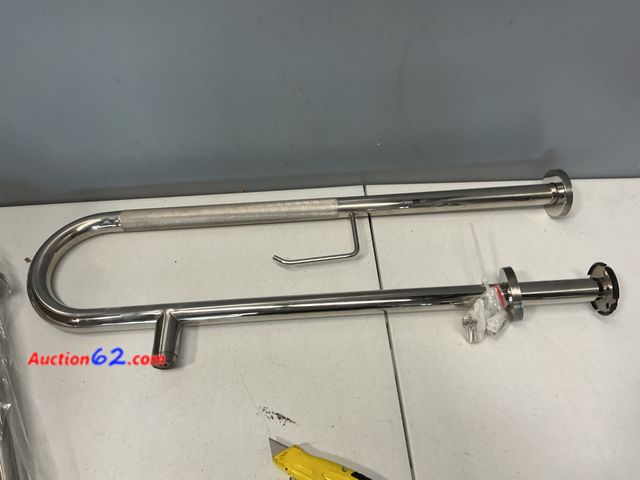 Lot 44-4026f - Stainless Steel Grab Bar with Mounting Hardware Appears New, A basic inspection has been given to this item. Sold AS-IS. See All Photo's Not...