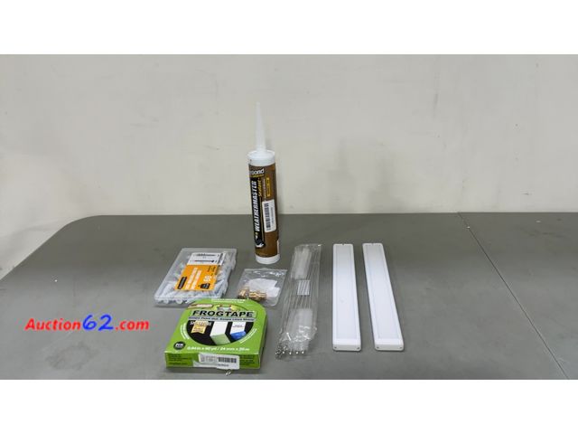 Lot 44-1720e - WeatherMASTER Sealant, FrogTape, Drywall Anchors &amp; More Lot Not Tested See All Photo's E-Commerce Return, A basic inspection has been gi...