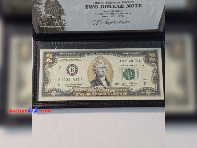 Lot 44-8357j - GOLD PLATED 2003 A SERIES $2. COMES IN A NICE ALBUM FROM THE WORLD RESERVE MONETARY EXCHANGE.-NT