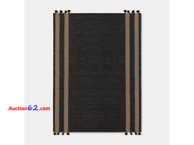 Lot 44-287 - CRC 7x10 Pecan Rectangular Rug with Tassels See All Photo's Appears New, A basic inspection has been given to this item. Sold AS-IS.