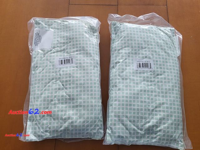 Lot 44-3060q - Lot of 2 - Mint Green - 10"x17" Micro Grid Rectangular Outdoor Lumbar Pillow - Room Essentials (Target Brand) - New in Sealed Compressed Pac...