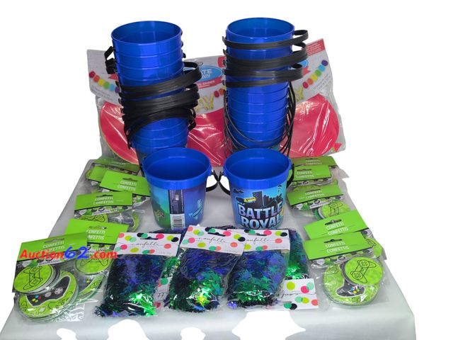 Lot 44-5553f - Lot of kids party supplies. Appears New, A basic inspection has been given to this item. Sold AS-IS. See All Photo's