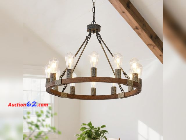Lot 44-255 - $299 Retail price - FJHELO Modern Chandeliers for Dining Room 20-Light Modern with G9 Bulbs, 53 Inch Adjustable Dimmable Farmhouse Chandelie...