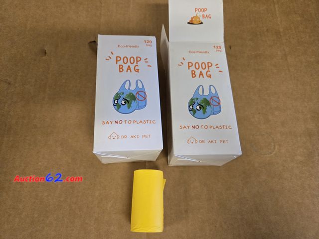 Lot 44-6696t - 240ct Dr Aki Pet Biodegradable Dog Poop Bags Durable and Guaranteed Leakproof, Lavender Scented Extra Thick waste bag 1l Appears New, A basi...