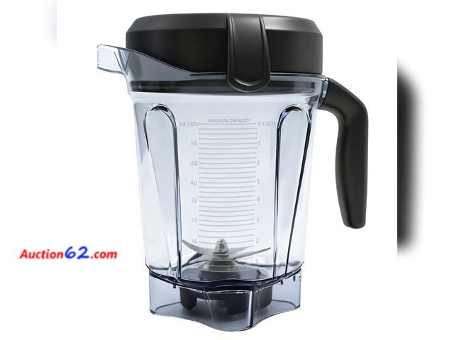 Lot 44-849i - Blender Pitcher 64oz Low-Profile, Compatible with 750, 5200, 5000, 6300, 7500, Vm0102, Vm0103, Vm0197, E310 Classic/Explorian/Commercial Ser...