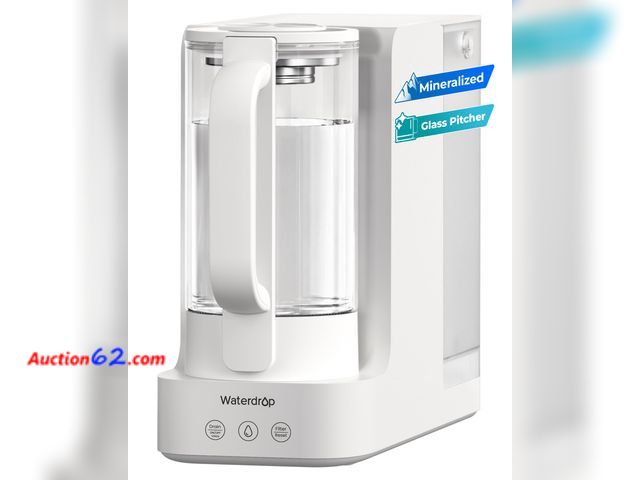 Lot 44-1599e - $159.99 Retail price - Waterdrop C2SL Reverse Osmosis Water Filter Countertop, Mineral RO System Appears New, A basic inspection has been gi...
