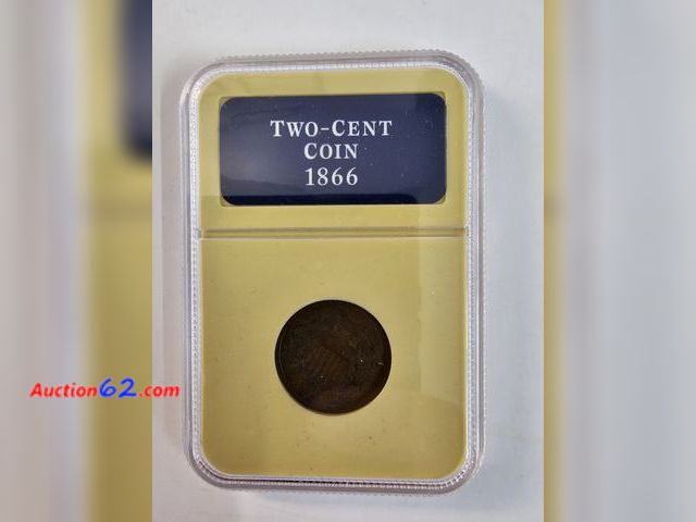 Lot 44-8316r - 1866 TWO CENT PIECE. FIRST COIN TO FEATURE (IN GOD WE TRUST). SANCTIONED BY ABRAHAM LINCOLN.-NT