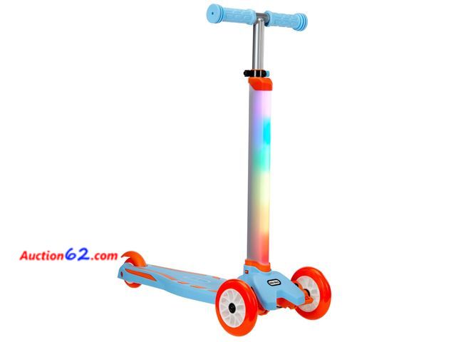 Lot 44-1767j - Little Tikes® Glow Stick™ 3 Wheel Kick Scooter with Light Patterns, Ages 2-5 Years Not Tested See All Photo's Appears New, A basic inspectio...