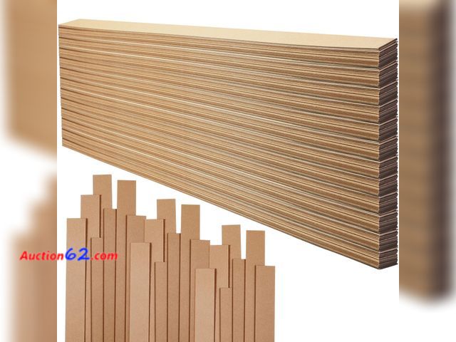 Lot 44-196m - Seajan 100 Drywall Shims Cardboard Wallet Shim Use to Butt Joints and Level Baseboards and Flush Out Bullnose Corner Adaptors Straighten Une...