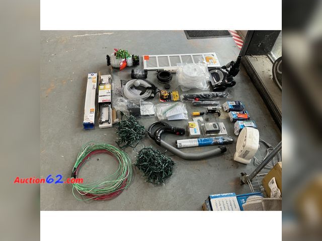 Lot 44-661i - Large mix lot including- Prograde 24" LED Light Fixture, Air Return Grille, Shop Lights, and Accessories E-Commerce Return, A basic inspecti...