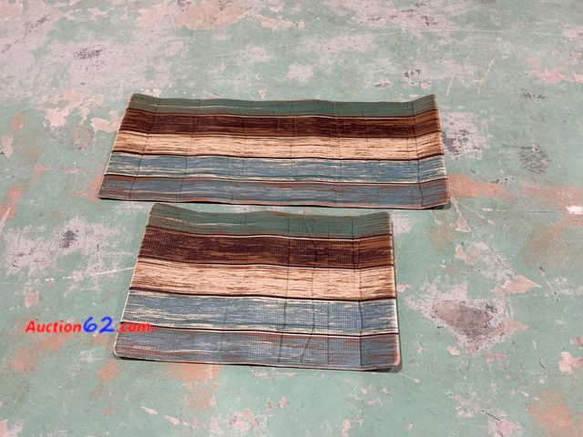 Lot 44-1725f - Striped rugs  E-Commerce Return, A basic inspection has been given to this item. Sold AS-IS. See All Photo's Not Tested
