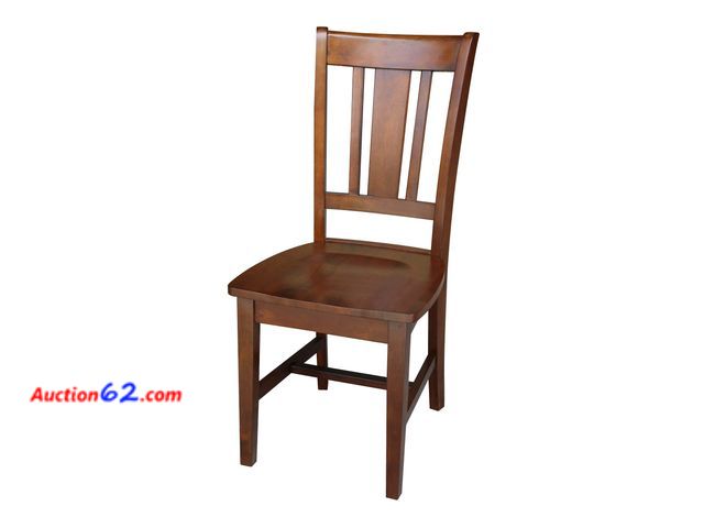Lot 44-40t - $134.99 Retail price - IC International Concepts Solid Wood San Remo Splatback Dining Chair Appears New, A basic inspection has been given t...