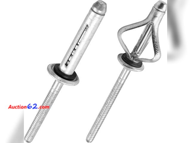 Lot 44-2617f - 50Pcs Tri-Fold Blind Rivets with Sealing Washer O-Ring, 13/64"x1-7/64" Appears New, A basic inspection has been given to this item. Sold AS-...