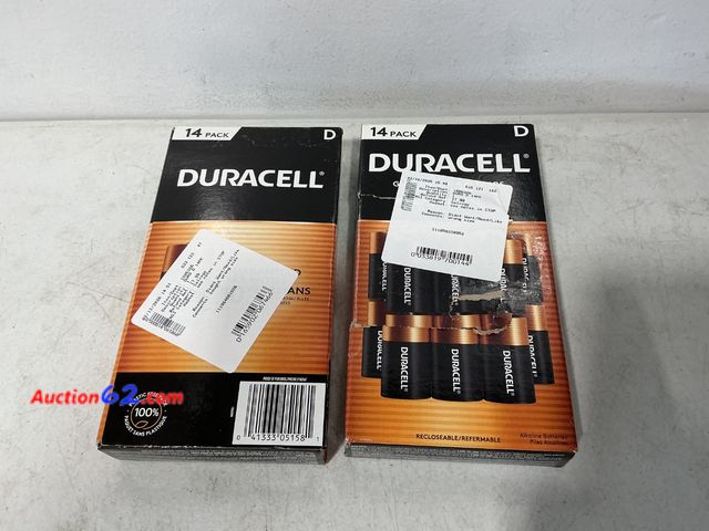 Lot 44-574j - Duracell D 14 Pack Batteries See All Photo's Not Tested E-Commerce Return, A basic inspection has been given to this item. Sold AS-IS.
