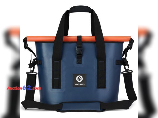 Lot 44-2991e - Vogano Waterproof and Leak-Proof Soft Cooler Bag,12H Cold Retention Appears New, A basic inspection has been given to this item. Sold AS-IS....