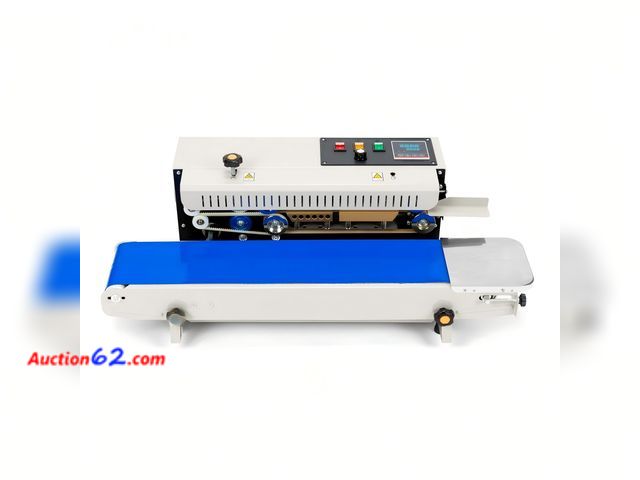 Lot 44-553e - $259.99 Retail price - VONPACK FR-900 Automatic Continuous Band Sealer Machine with Display Screen Appears New, A basic inspection has been ...