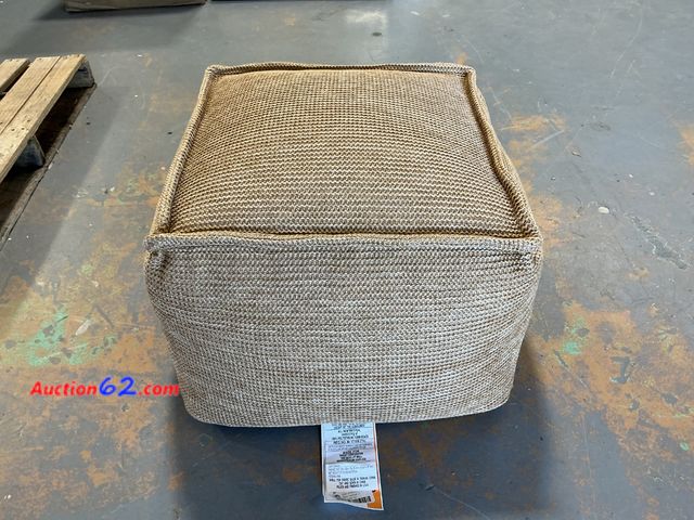 Lot 44-825 - Threshold Outdoor Pouf - Beige See All Photo's Not Tested E-Commerce Return, A basic inspection has been given to this item. Sold AS-IS.