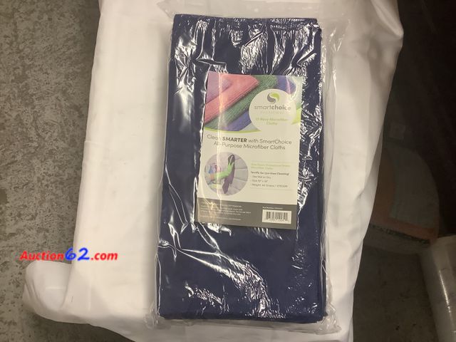Lot 44-6077w - 12 Navy Microfiber Cloths, All Purpose Cloths, 16”x16” Use Wet or Dry, New See All Photo's Not Tested Never opened, Factory Sealed