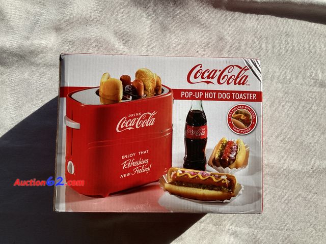 Lot 44-7875P - Lot of (1) Coca-Cola Pop Up Hot Dog Toaster.  Appears New, A basic inspection has been given to this item. Sold AS-IS. See All Photo's