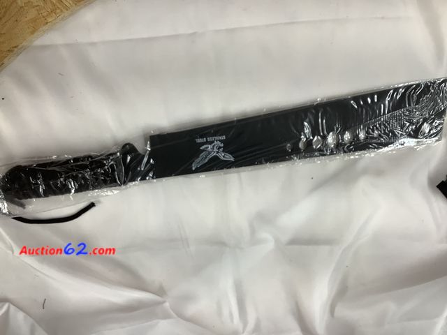 Lot 44-7515t - American eagle Machete with sheath blade approx 13in. overall length 19in. NEW. See All Photo's Not Tested Never opened, Factory Sealed