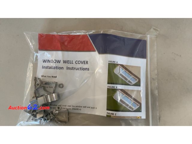 Lot 44-4015a - Sandalum 2-Piece Polycarbonate Window Well Cover 41" X 16" Clear Not Tested See All Photo's Appears New, A basic inspection has been given t...