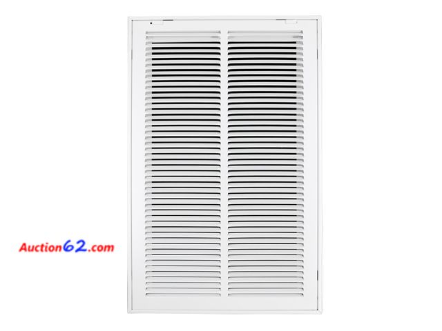 Lot 44-148o - Howeall 14"W x 24"H [Duct Opening Size] Steel Return Air Filter Grille - Removable Face/Door for 1 inch Filters -HVAC Vent Cover Grill - Whi...