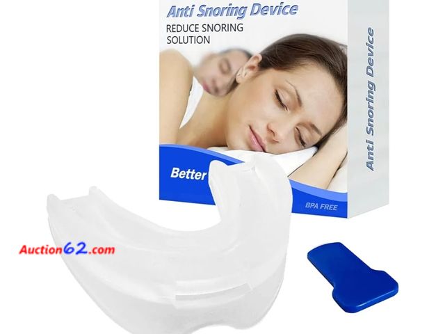 Lot 44-6560k - Anti-Snoring Mouthpiece Device Mouth Guard, Reusable Snore Devices Stopper, Comfortable Stop Snoring Solution for Men and Women Appears New