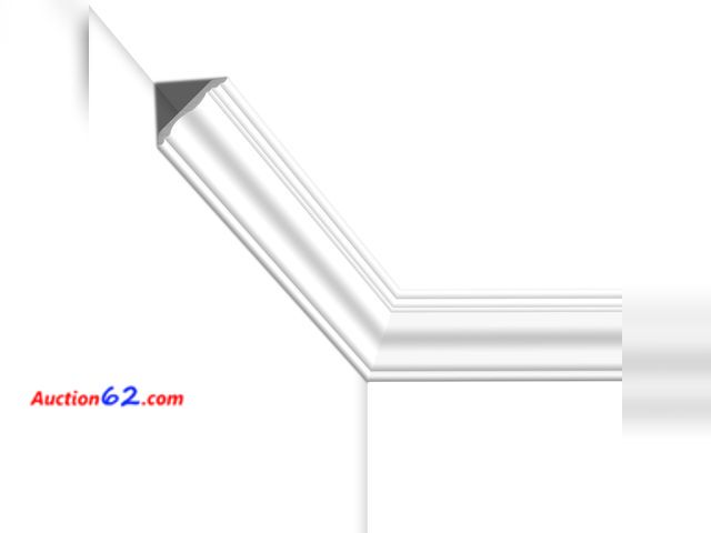 Lot 44-1527o - STICKGOO Ceiling Crown Molding Trim 10-Pack, High Impact Polystyrene Decorative Ceiling Molding Bars, 40 Ft in Total Length -Installed with ...
