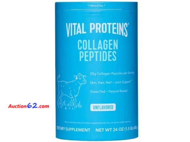 Lot 44-1561b - Vital Proteins Collagen Peptides Unflavored Dietary Supplement (Net Wt 24 Oz), - • 18g Protein per serving • Flavorless &amp; odorless • Bov...