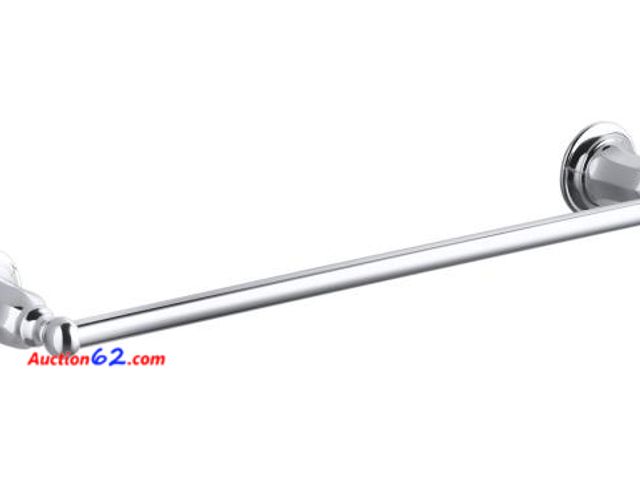 Lot 44-1602b - KOHLER K-13500-CP Kelston 18-Inch Bathroom Towel Bar, Polished Chrome • DIMENSIONS: 21.8 x 5 x 3.5 inches 1. Appears New, A basic inspection...